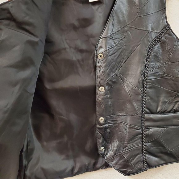 Twin Creek Men's Leather Vest - Picture 9 of 9